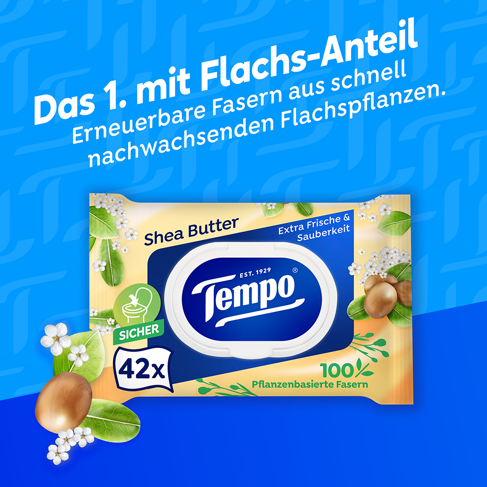 Bild: Tempo Feuchtes Toilettenpapier Shea Butter 