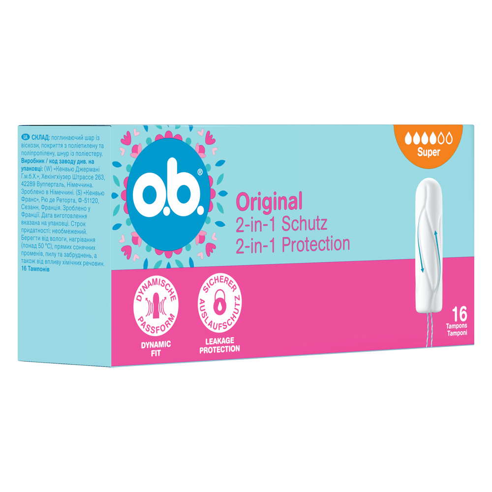 Bild: o.b. Original Tampons Super