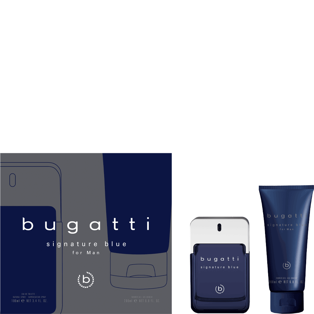 Bild: Bugatti Signature Blue Geschenkset Eau de Toilette 100 ml + Duschgel 200 ml