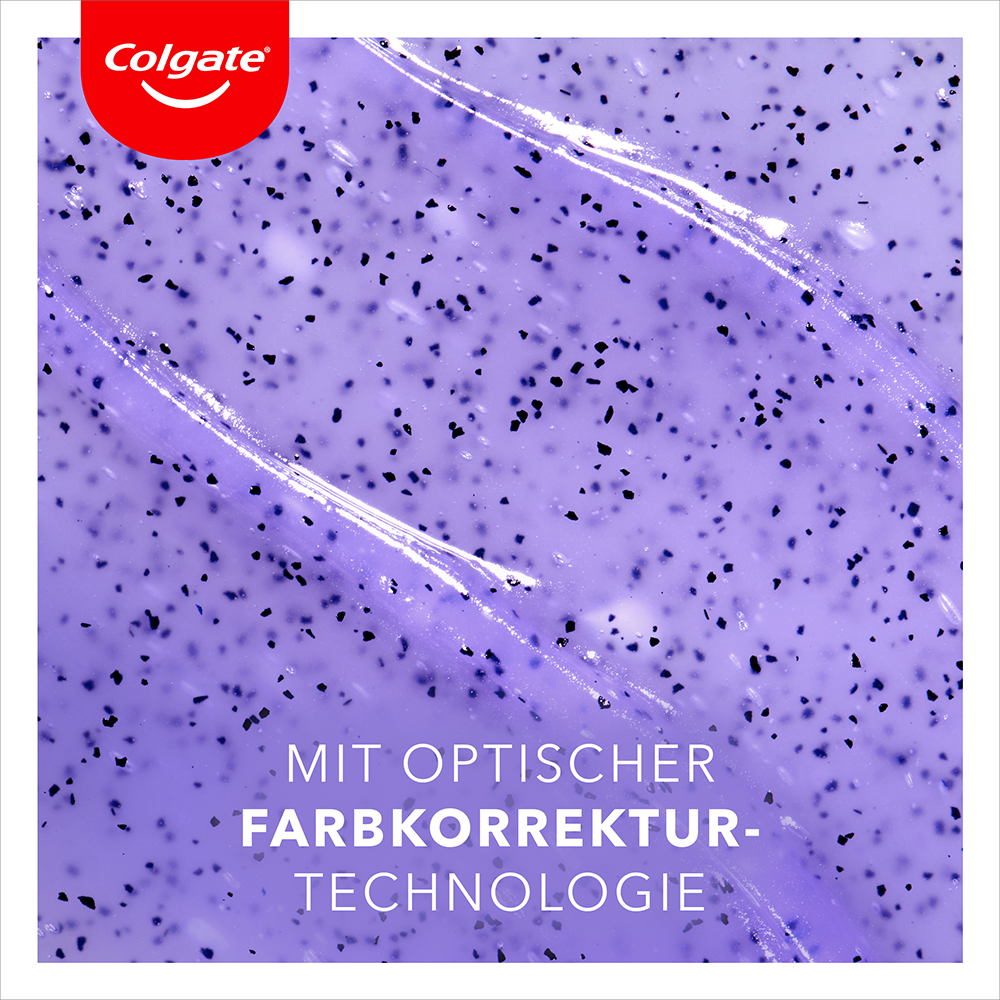 Bild: Colgate Max White Purple Reveal Instant Whitening-Zahnpasta