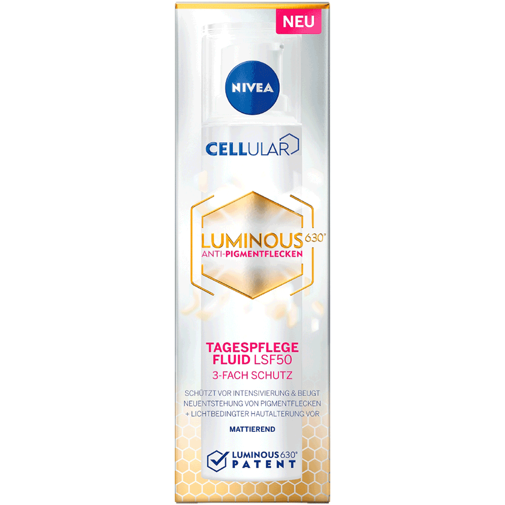 Bild: NIVEA Cellular Luminous630 Anti-Pigmentflecken Tagespflege Fluid LSF 50 40ml