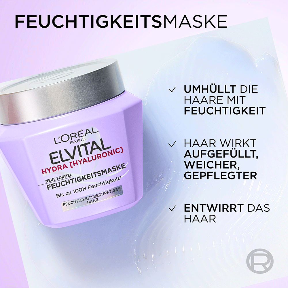 Bild: L'ORÉAL PARIS ELVITAL Hydra [Hyaluronic] Feuchtigkeitsmaske 