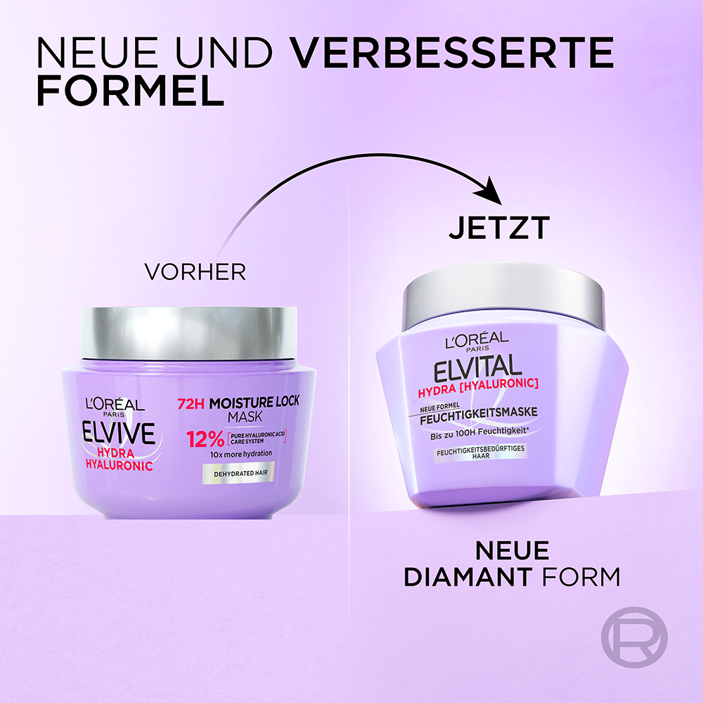 Bild: L'ORÉAL PARIS ELVITAL Hydra [Hyaluronic] Feuchtigkeitsmaske 
