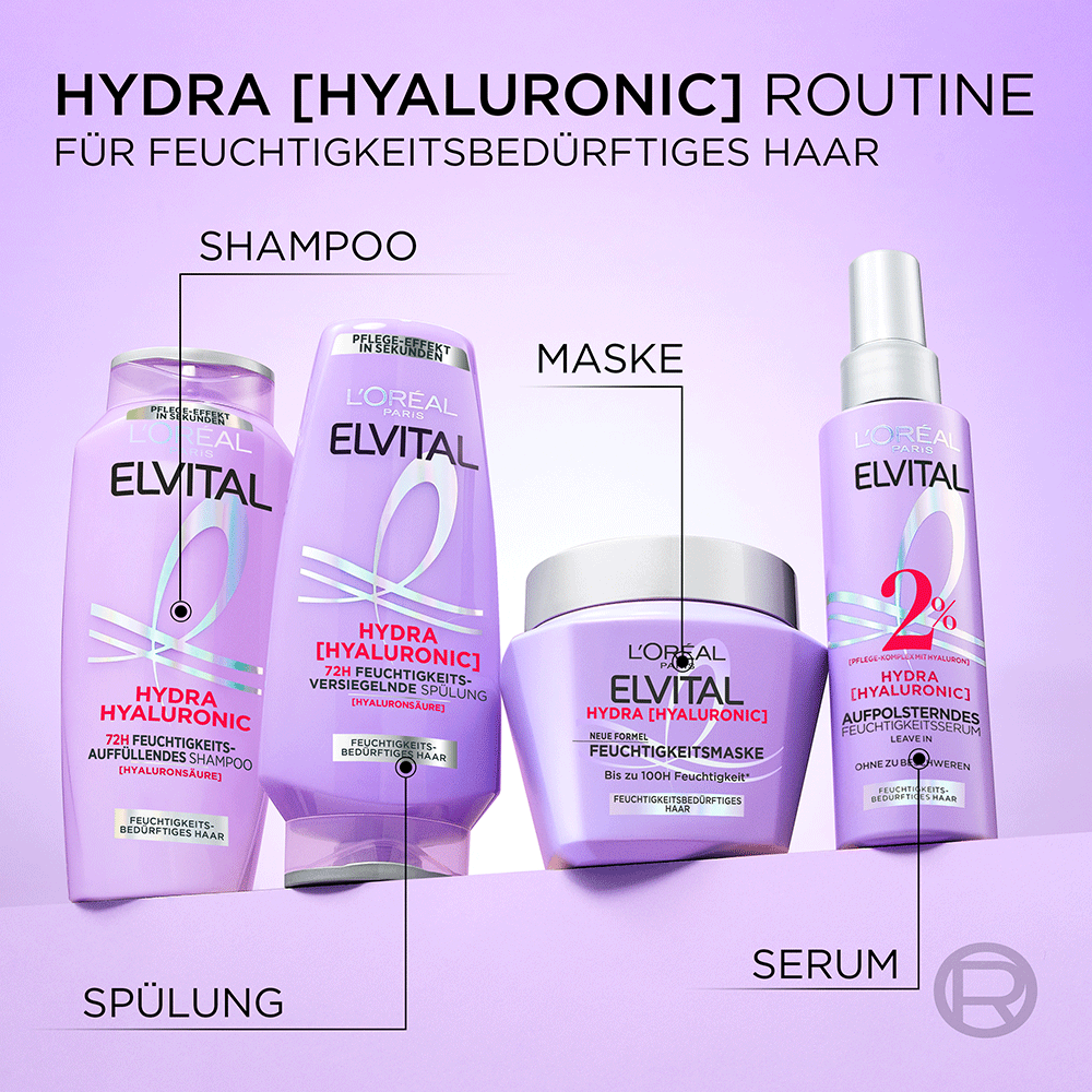 Bild: L'ORÉAL PARIS ELVITAL Hydra [Hyaluronic] Feuchtigkeitsmaske 