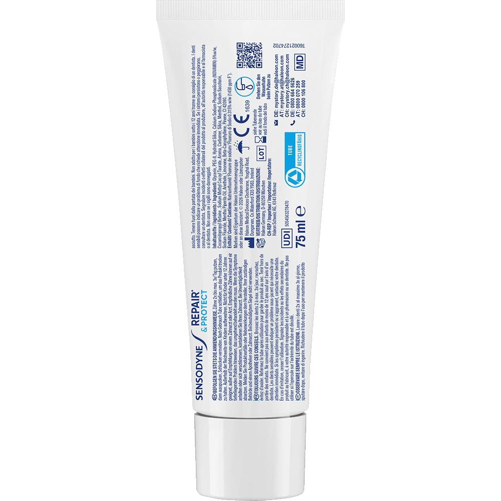 Bild: SENSODYNE Repair & Protect Zahnpasta Extra Frisch 