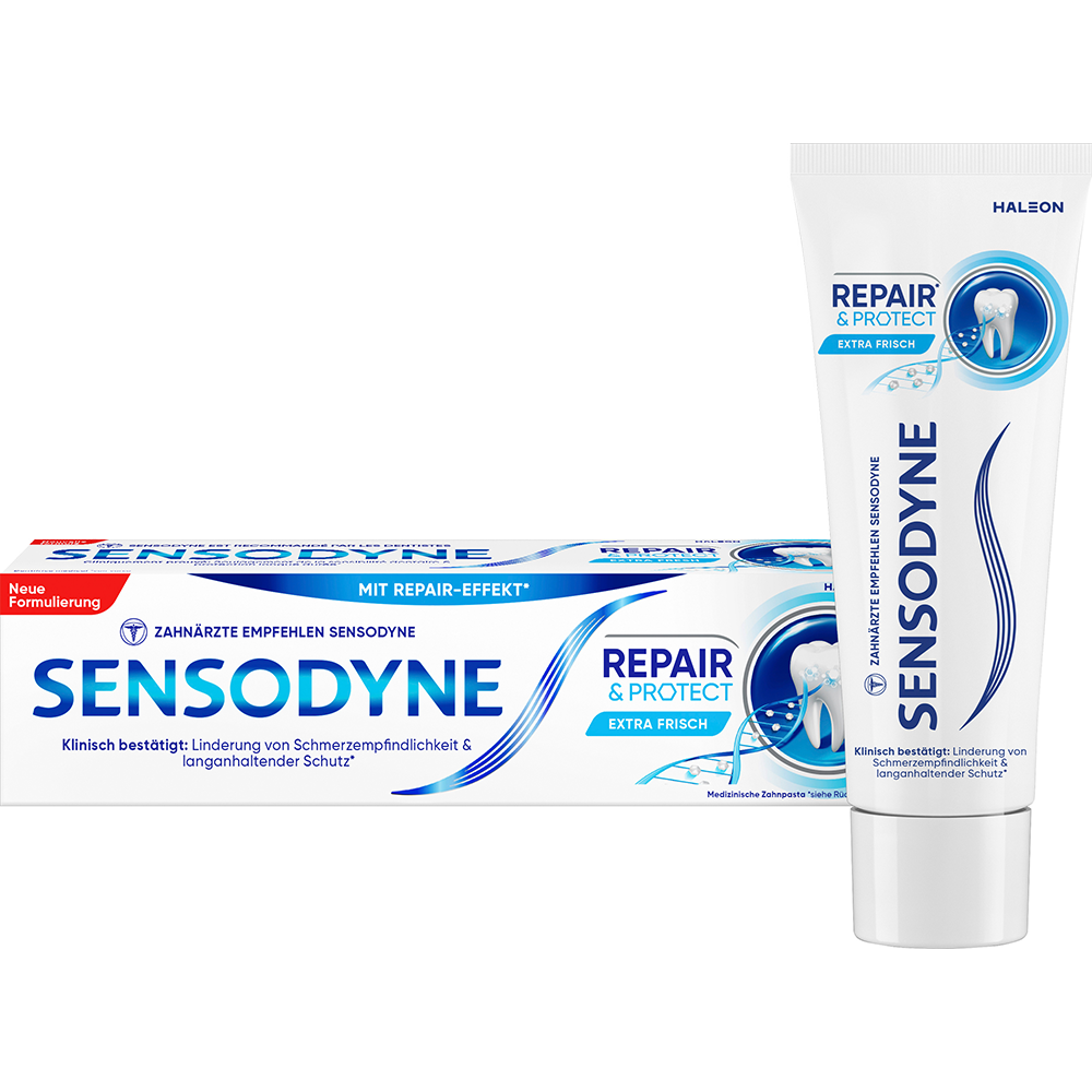 Bild: SENSODYNE Repair & Protect Zahnpasta Extra Frisch 