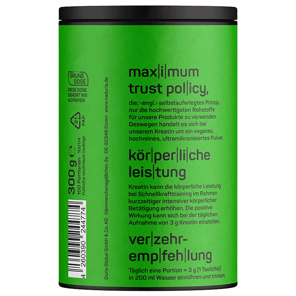 Bild: Naduria Creatine Premium Monohydrate
