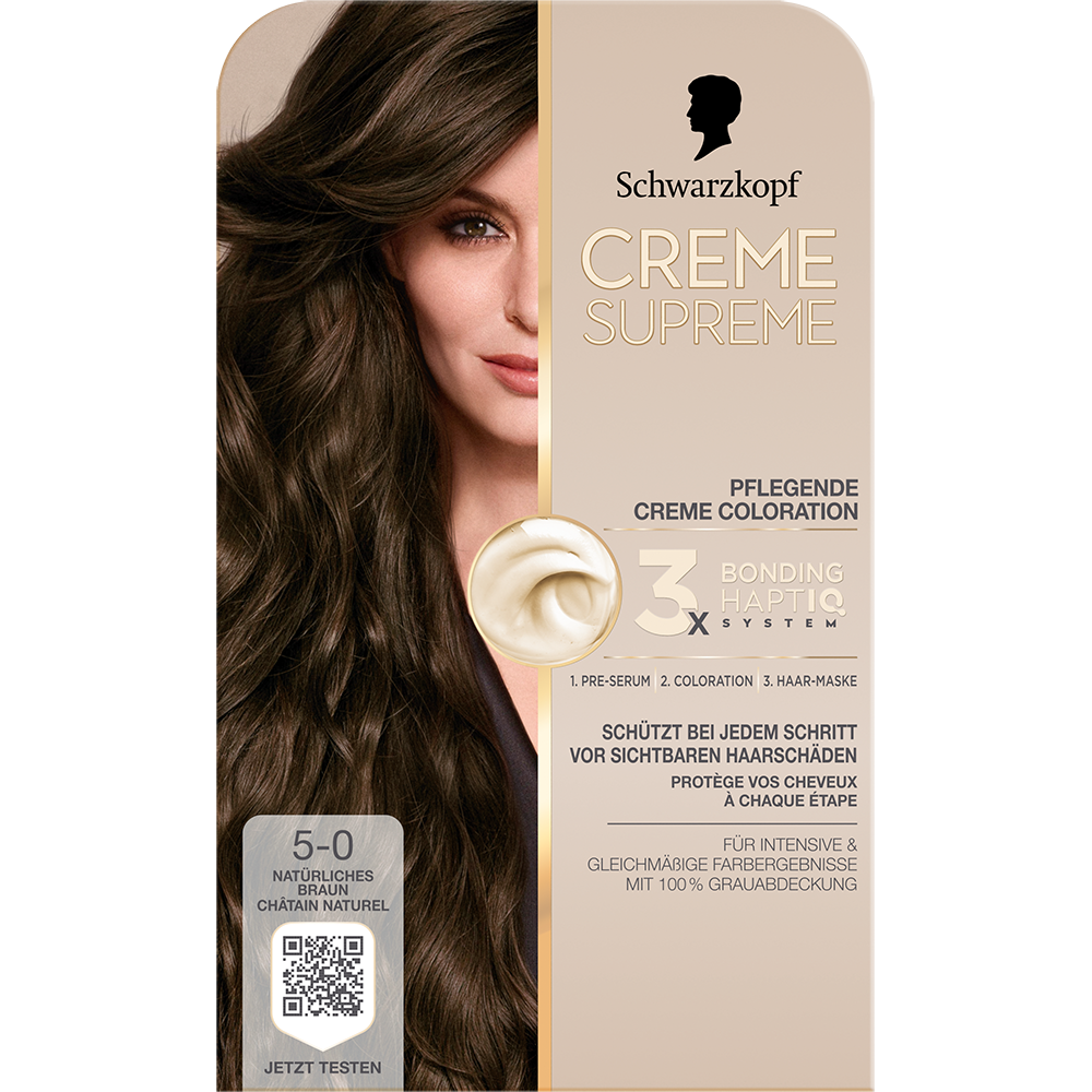 Bild: Schwarzkopf Creme Supreme Creme Coloration Natürliches Braun