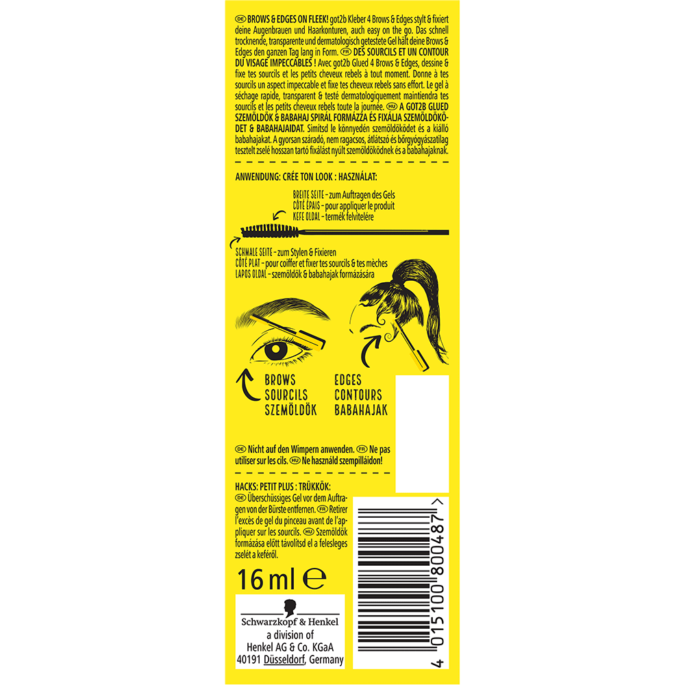 Bild: Got2b Kleber 2in1 Stylinggel für Augenbrauen & Edges