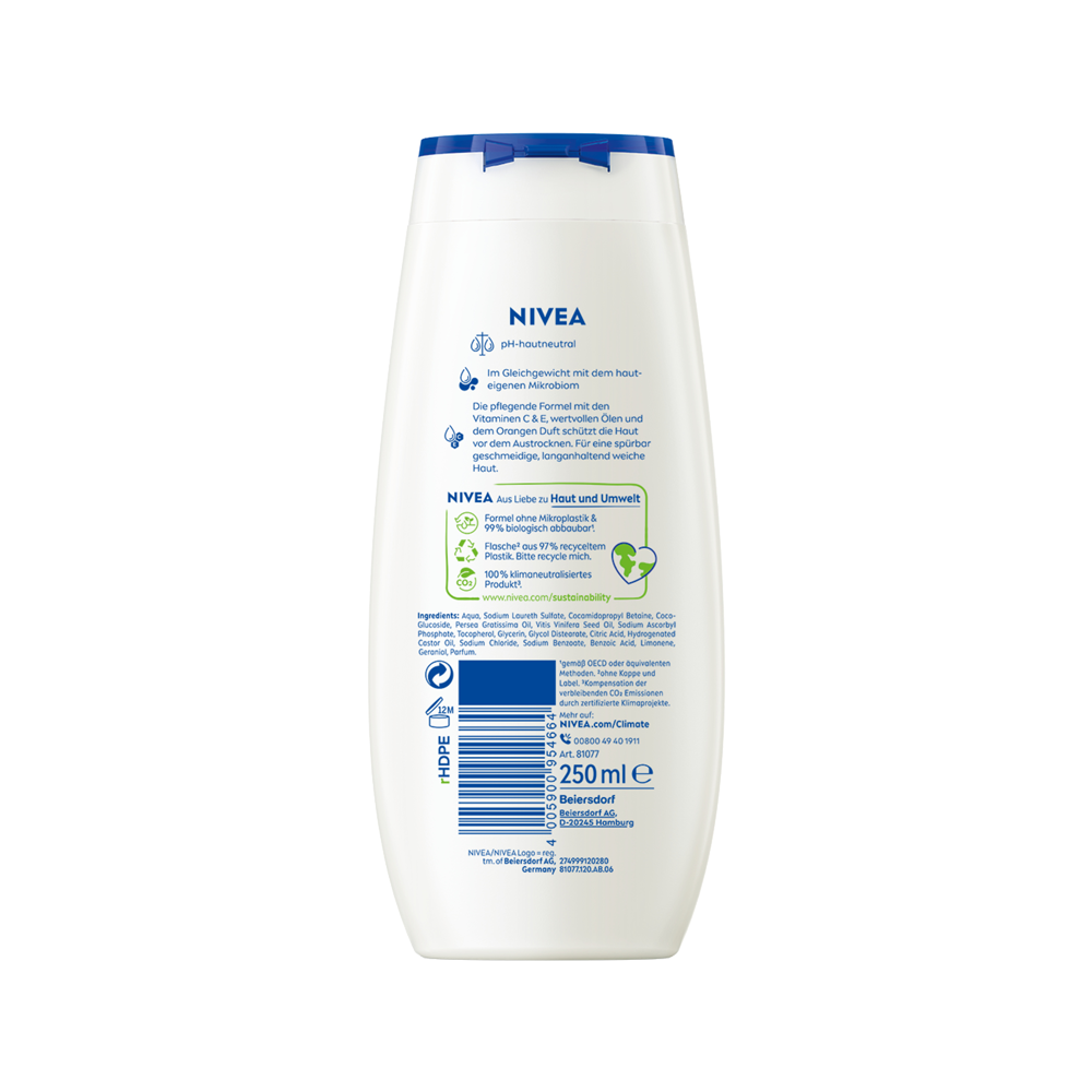 Bild: NIVEA Pflegedusche Orange & Avocado Oil