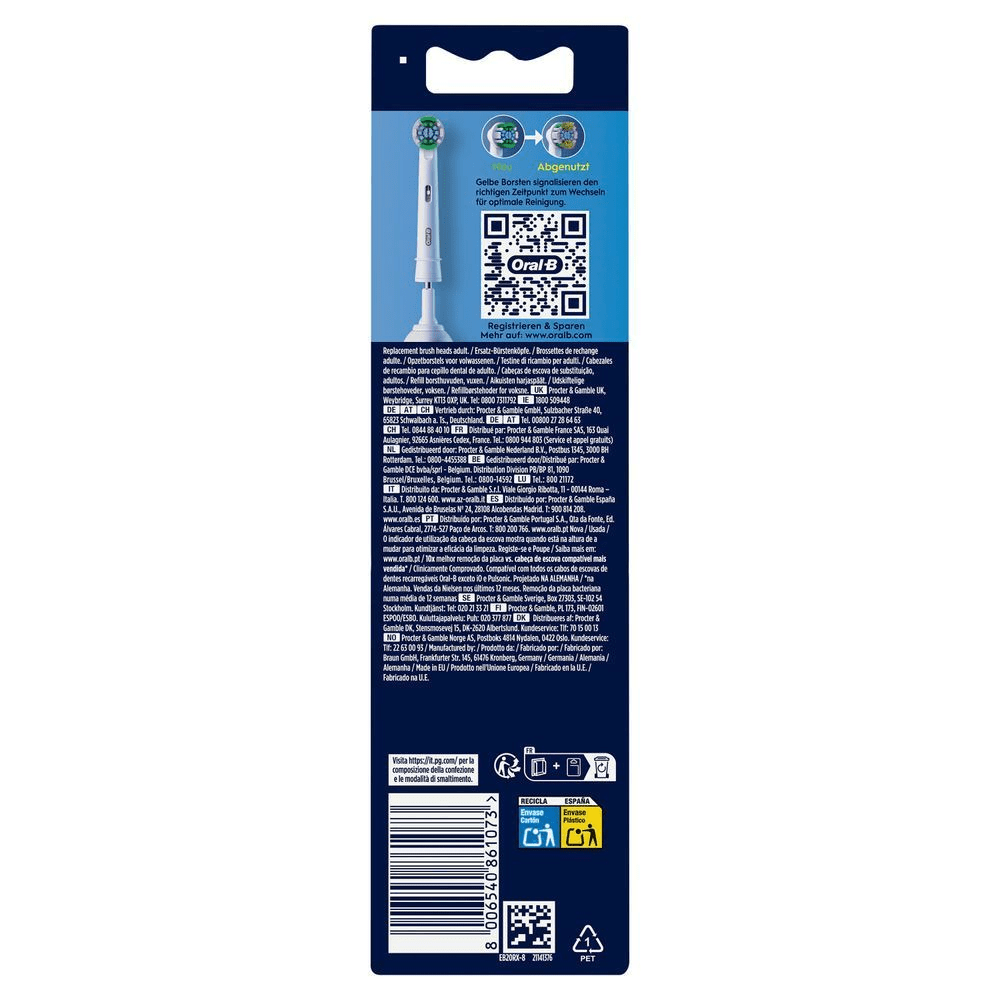 Bild: Oral-B Pro Precision Clean Aufsteckbürsten, Weiß 