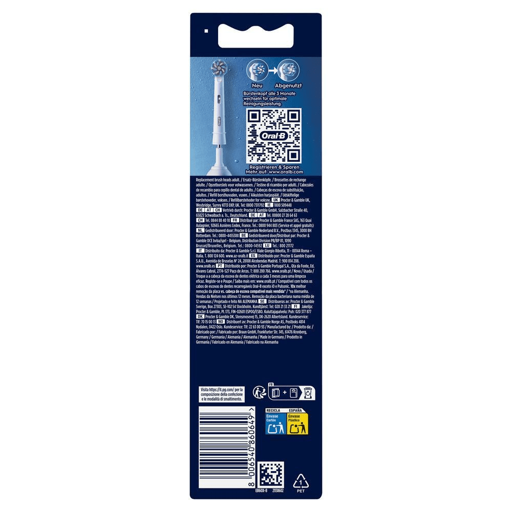 Bild: Oral-B Pro Sensitive Clean Aufsteckbürsten, Weiß 