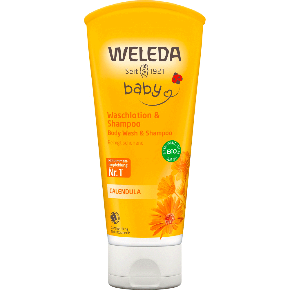 Bild: WELEDA Calendula Baby Waschlotion & Shampoo