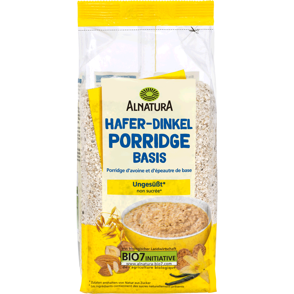 Bild: ALNATURA Porridge Hafer Dinkel