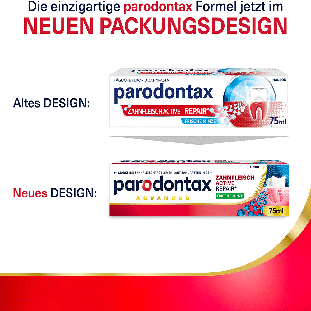 Bild: Parodontax Zahnfleisch Active Repair Zahnpasta Frische Minze