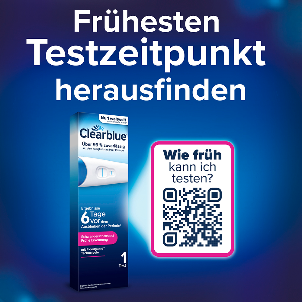 Bild: Clearblue Schwangerschaftsfrühtest 