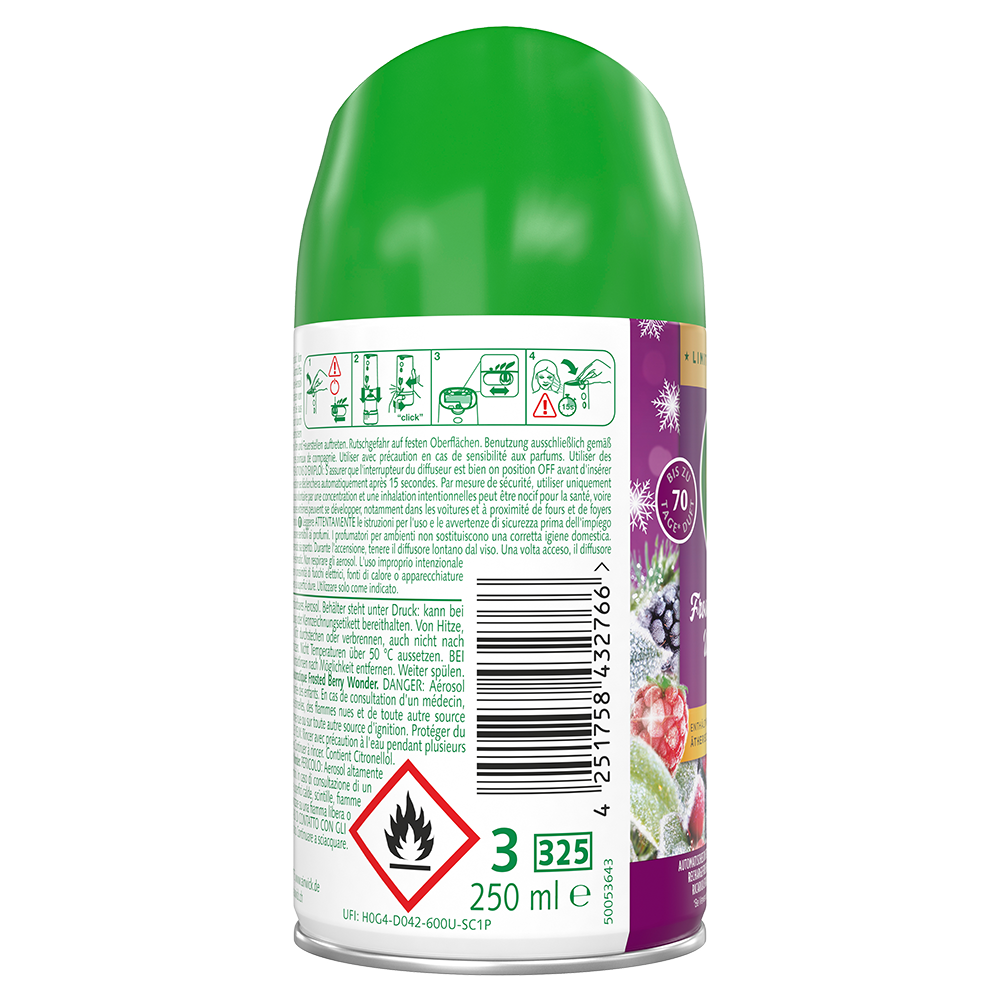 Bild: AIRWICK Automatisches Duftspray Freshmatic Nachfüllung Frosted Berry Wonder 
