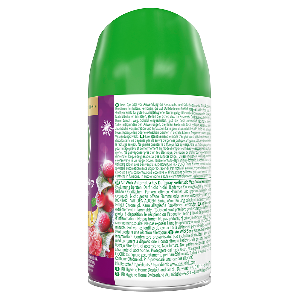 Bild: AIRWICK Automatisches Duftspray Freshmatic Nachfüllung Frosted Berry Wonder 