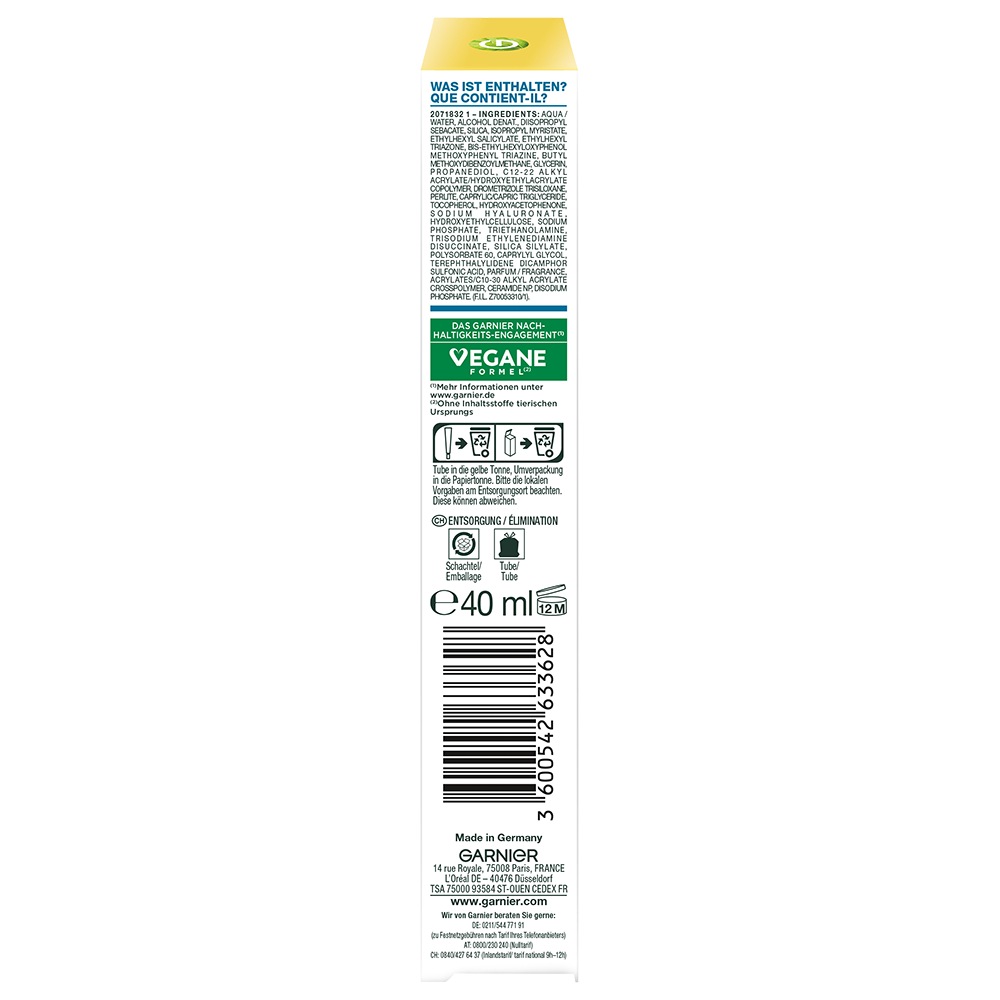 Bild: GARNIER Hyaluron Barrier Protect Daily UV Fluid LSF50+