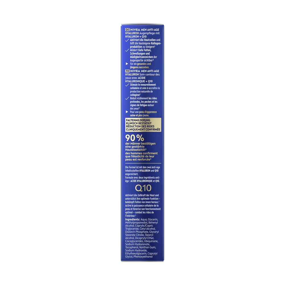 Bild: NIVEA MEN Augenpflege Hyaluron + Q10 
