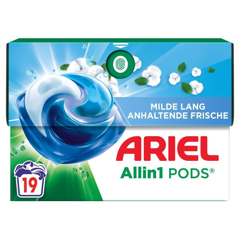 Ariel Milde Frische All-in-1 PODS Waschkapseln, 19 Waschladungen, Karton [IT] Capsule di lavaggio Ariel Mild Freshness All in 1 PODS, 19 lavaggi, cartone;