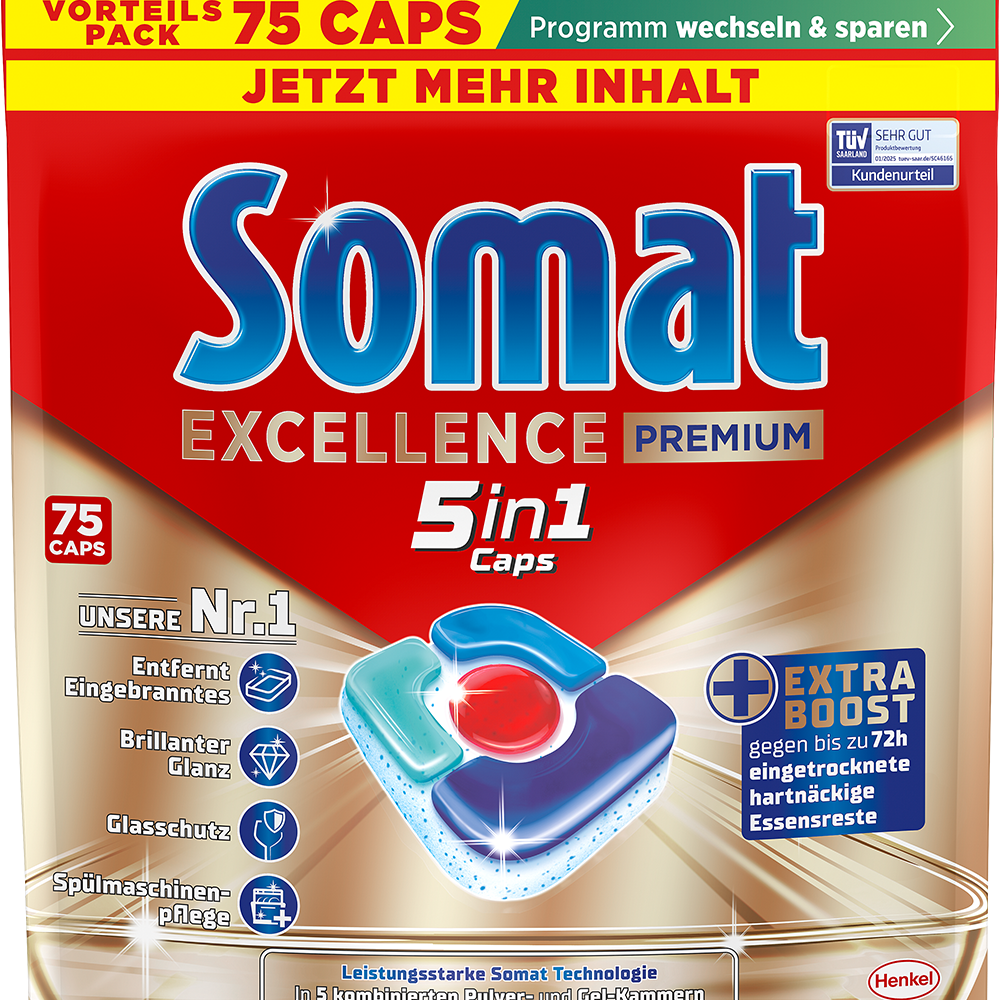 Bild: Somat Excellence Premium 5in1 Caps 