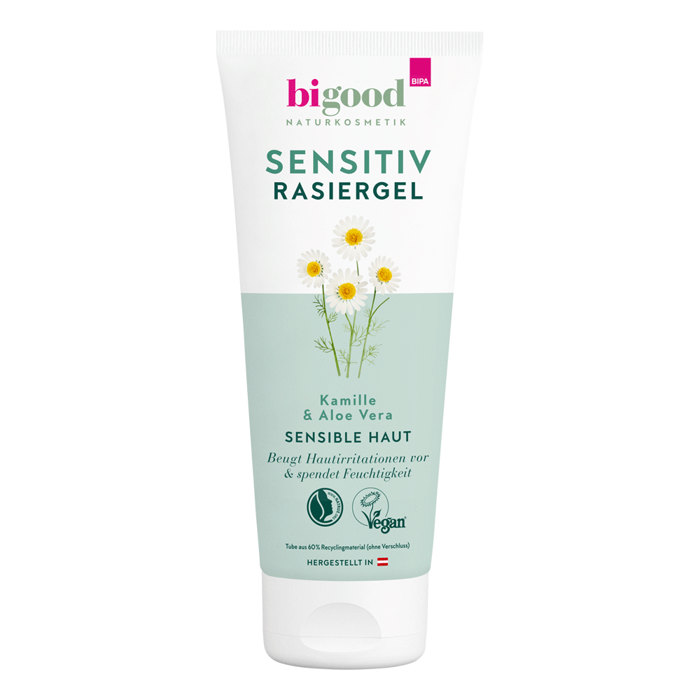 Bild: bi good Sensitiv Rasiergel Kamille & Aloe Vera