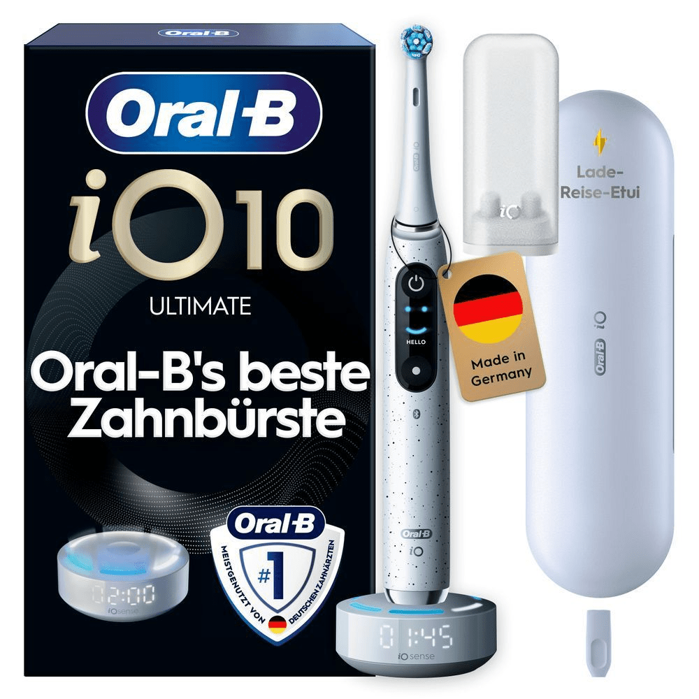 Oral-B iO10 Ultimate Zahnbürste, präsentiert als Oral-B’s beste.