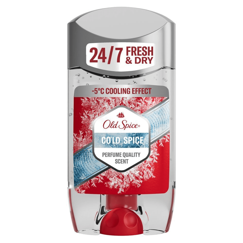 Old Spice Cold Spice Deodorant Stick, 24-7 frisch & trocken, mit -5°C Kühleffekt, Duft in Parfumqualität [HR] Old Spice Cold Spice dezodorans: 24-7 svježina, -5°C efekt hlađenja. [CS] Old Spice CO’LD SPICE deodorant s -5°C chladivým efektem. [HU] Old Spice Cold Spice dezodor -5°C hűsítő hatással. [SK] Old Spice Co’ld Spice dezodorant s -5°C chladiacim efektom. [SL] Old Spice COLD SPICE deodorant z učinkom hlajenja -5°C. [PT] Old Spice Cold Spice Mentol Desodorizante Antitranspirante em Stick Gel Transparente com efeito refrescante de -5°C. Destaque para uma frescura duradoura 24-7 e uma fragrância de qualidade