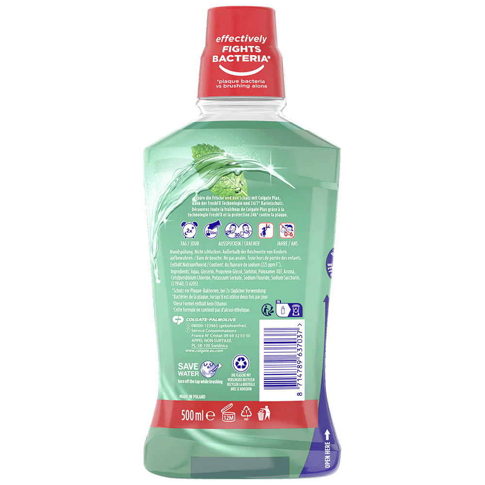 Bild: Colgate Mundspülung Plax Fresh and Protect Soft Mint