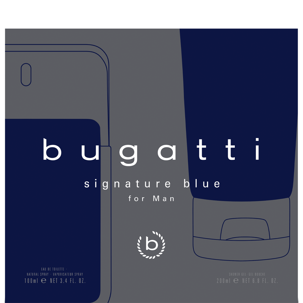 Bild: Bugatti Signature Blue Geschenkset Eau de Toilette 100 ml + Duschgel 200 ml