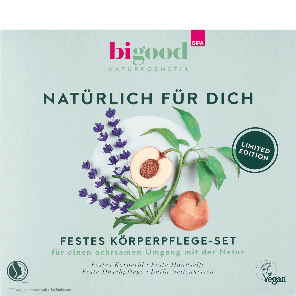 Bild: bi good Geschenkset mit Luffaschwamm
