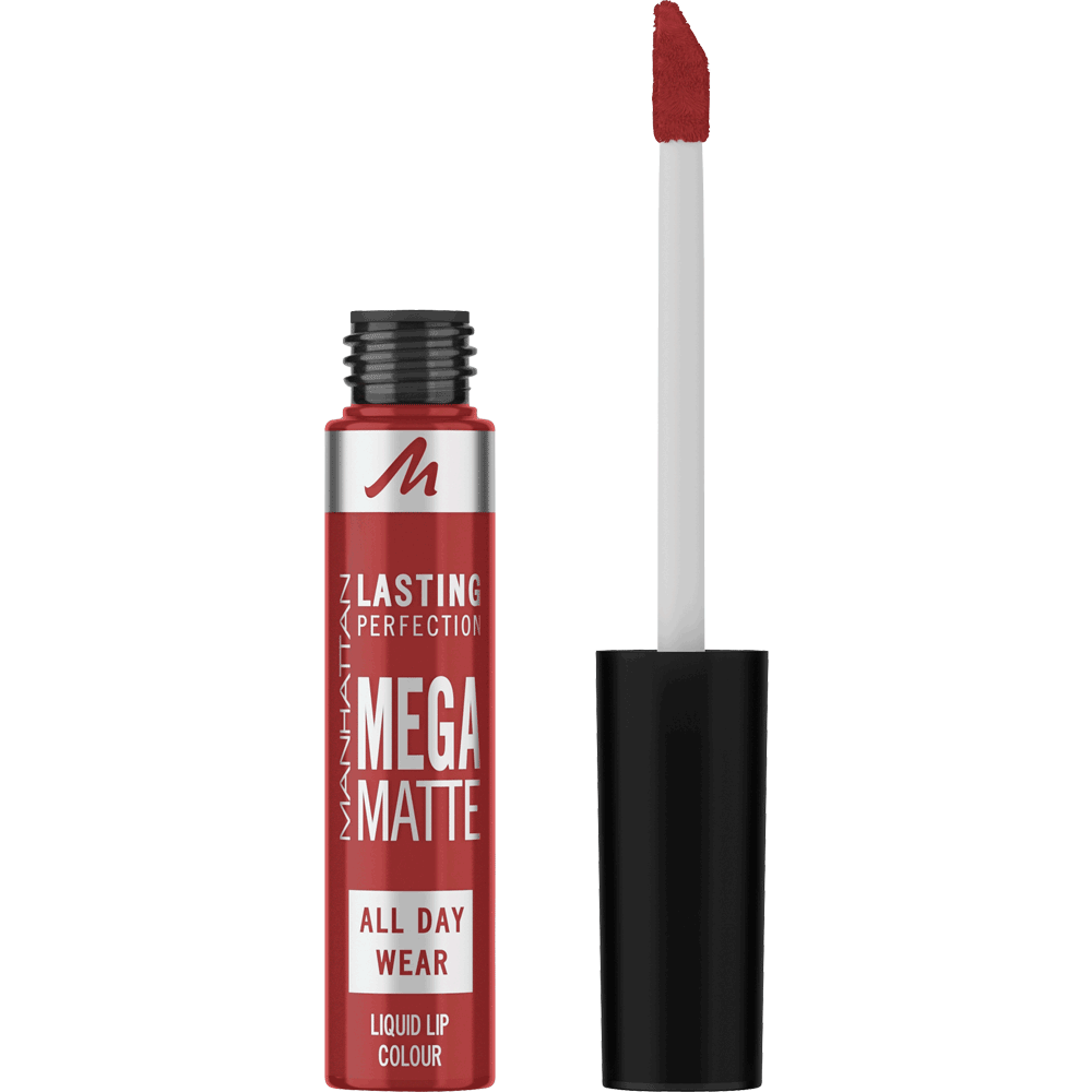 Bild: MANHATTAN Lasting Perfection Mega Matte Liquid Lip Colour red-y for broadway