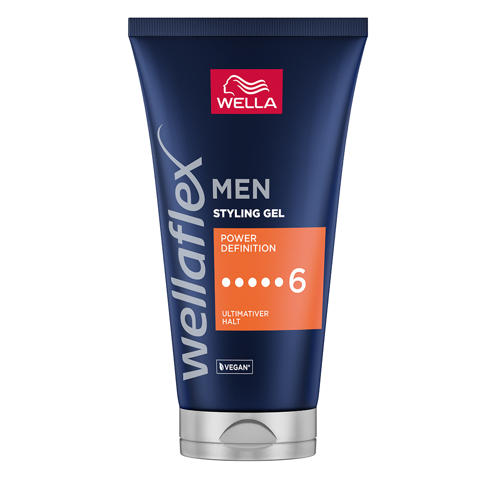 Bild: WELLA wellaflex Men Styling Gel Power Definition Ultimativer Halt 