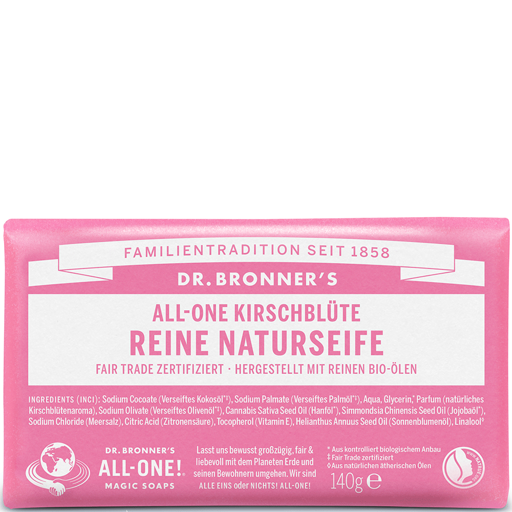 Bild: Dr. Bronner's Seifenstück Kirschblüte