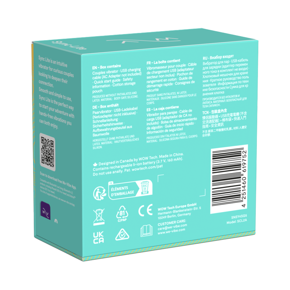 Bild: We-Vibe Vibrator Sync Lite Acqua 