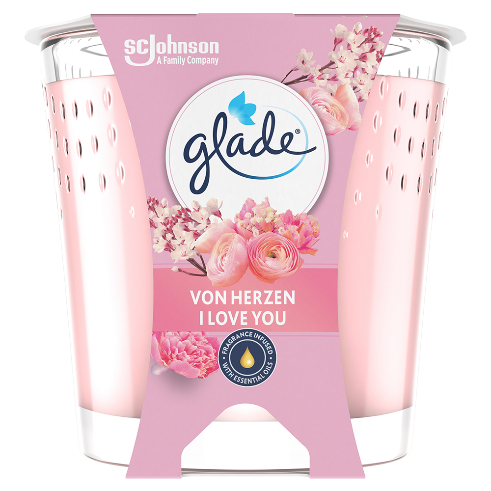 Bild: Glade Duftkerze von Herzen I LOVE YOU