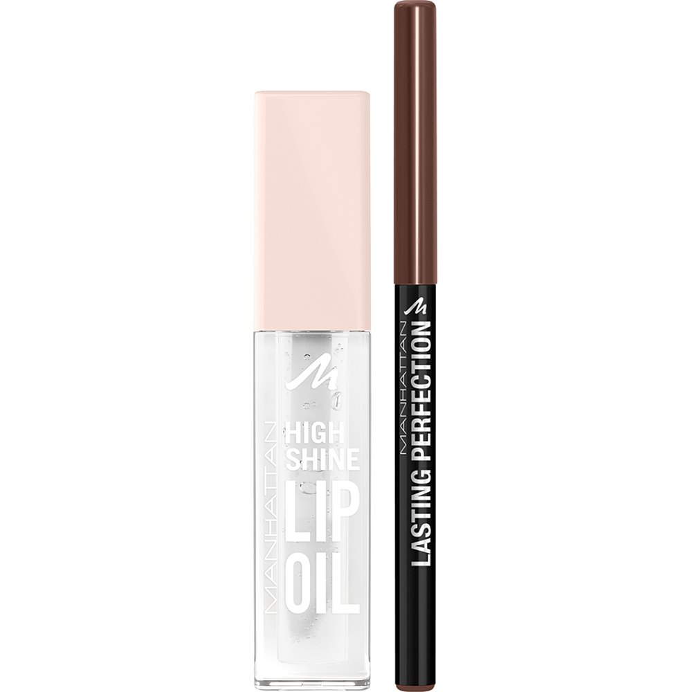 Bild: MANHATTAN High Shine Lip Oil + Lasting Perfection Lipliner Lip Oil 000 + Lipliner 94F