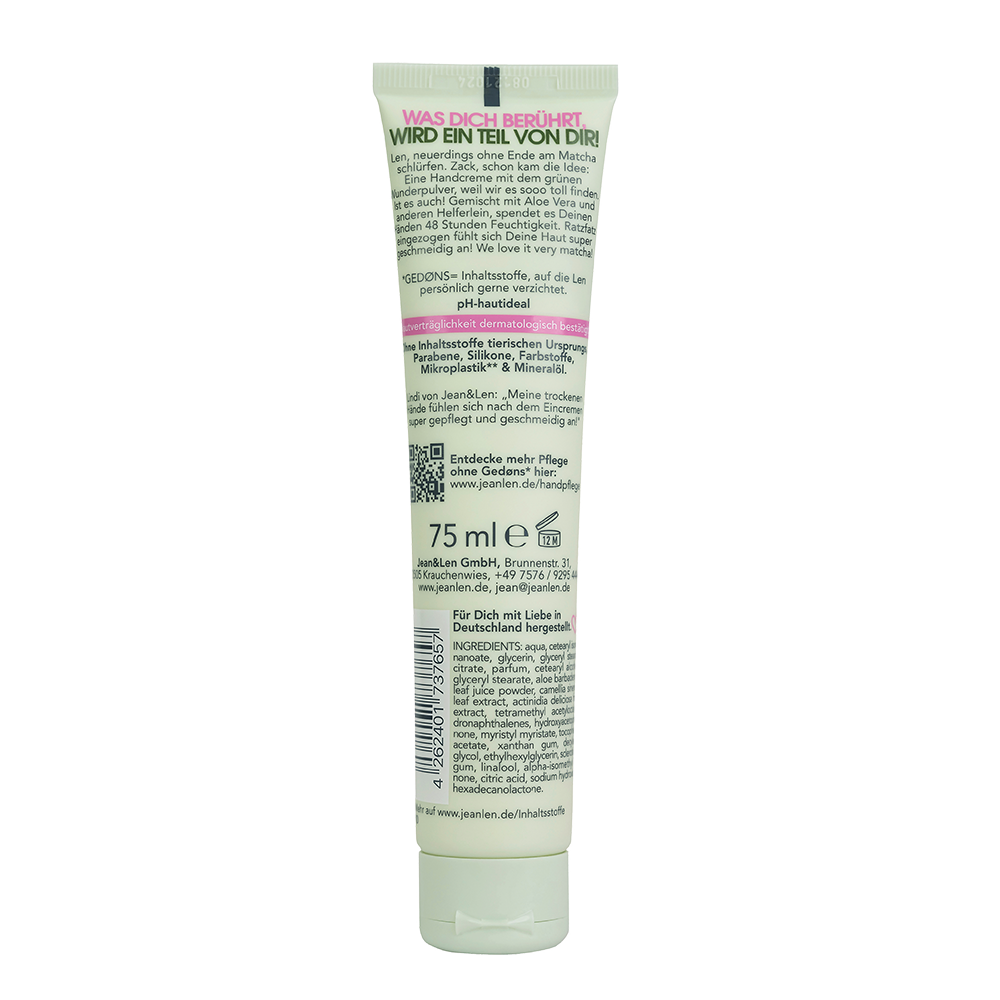 Bild: Jean&Len Express Handcreme I Love You So Matcha