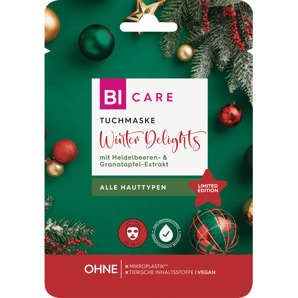 Bild: BI CARE Tuchmaske Winter Delights 