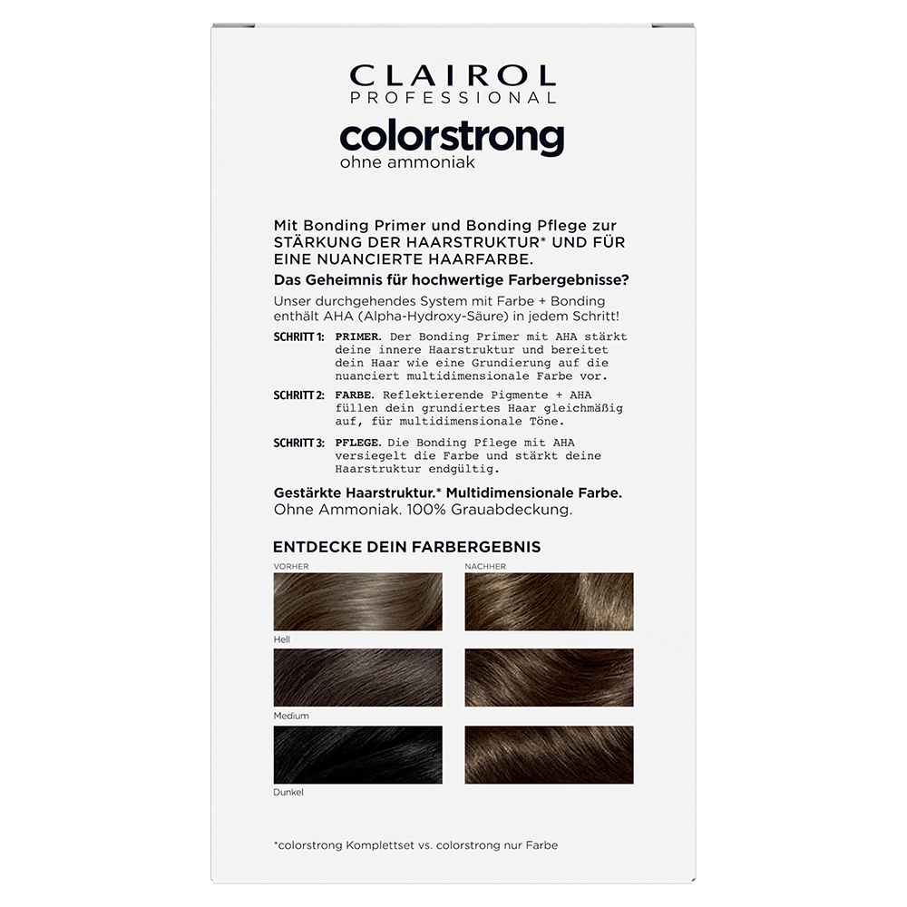 Bild: Clairol Professional Colorstrong Permanente Coloration Helles Goldbraun Helles Goldbraun
