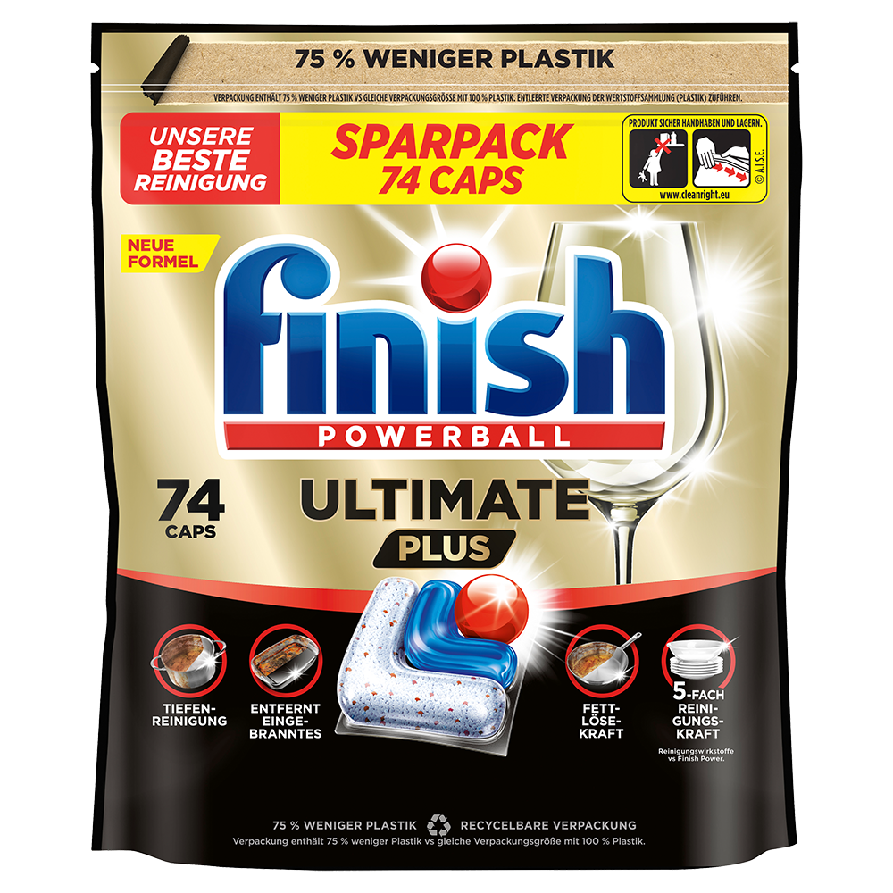 Bild: finish Powerball Ultimate Plus Geschirrspültabs Sparpack