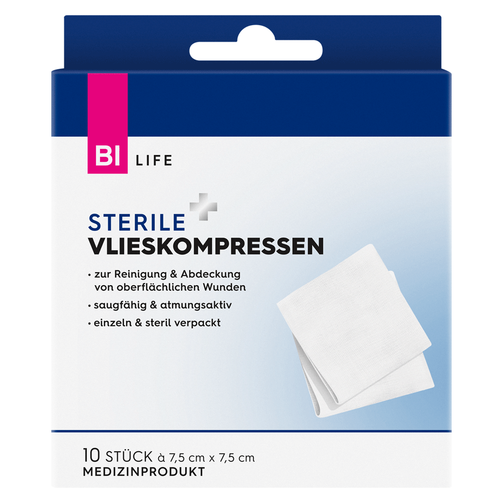 Bild: BI LIFE Sterile Vlieskompressen 