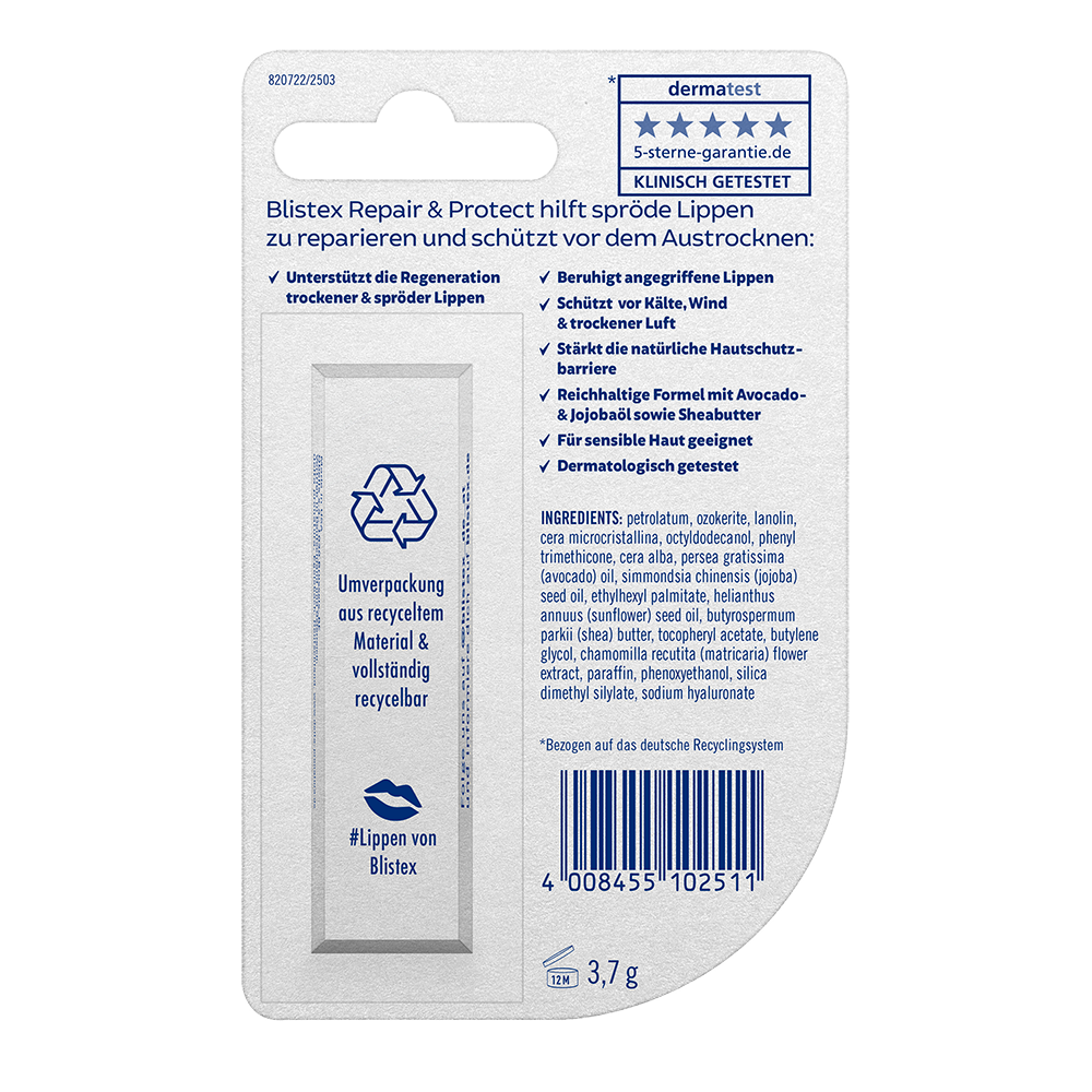 Bild: Blistex Lippenpflegestift Repair and Protect Intensiv Schutz 