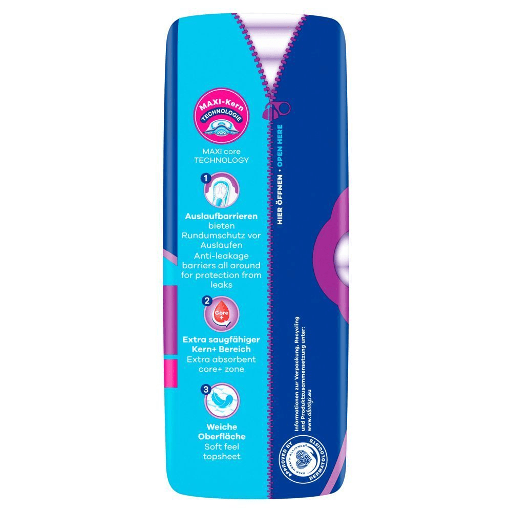 Always Verpackung mit MAXI-Kern TECHNOLOGY.