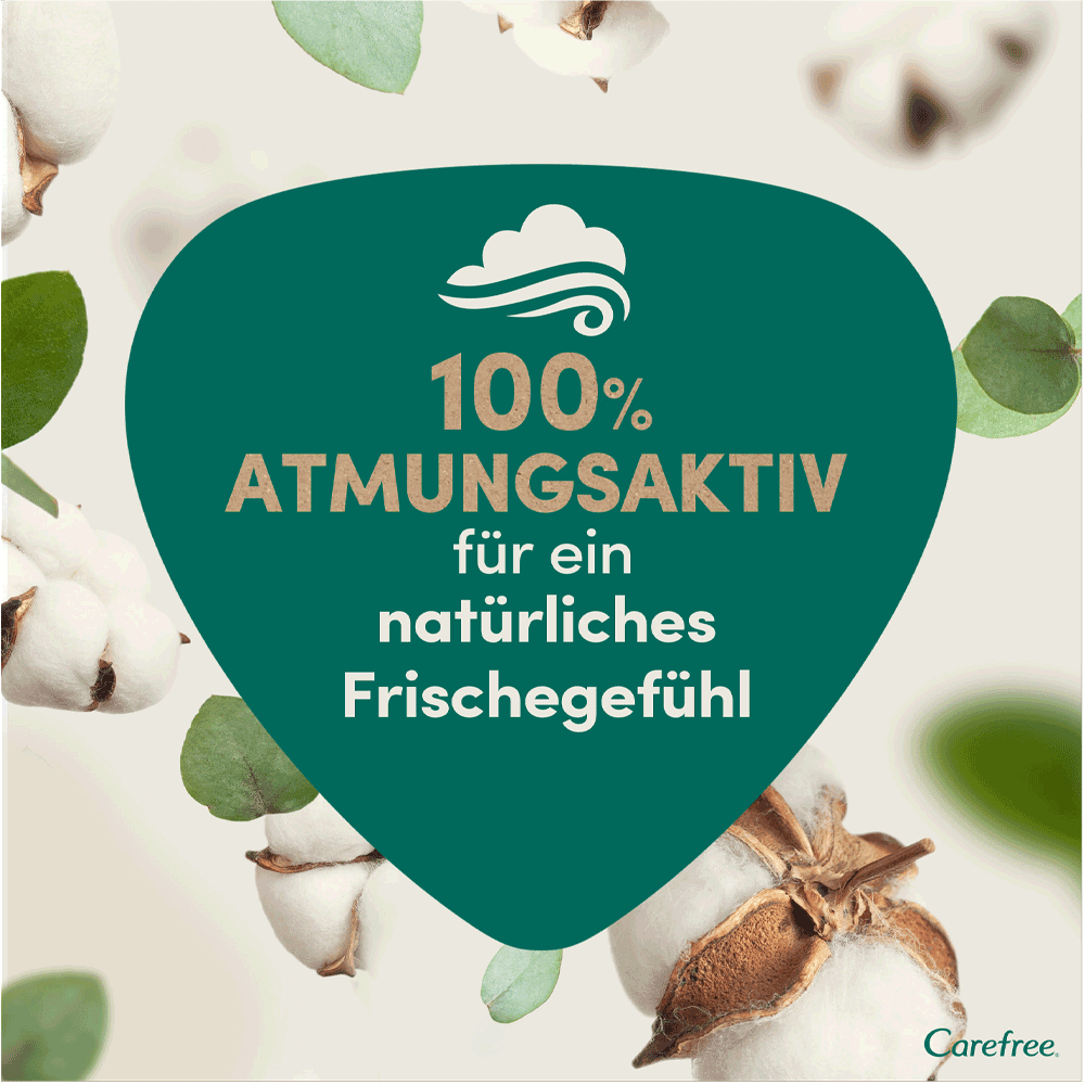 Bild: Carefree Organic Cotton Topsheet Slipeinlagen Normal 