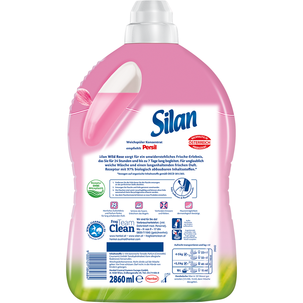 Bild: Silan Weichspüler Wild Rose 