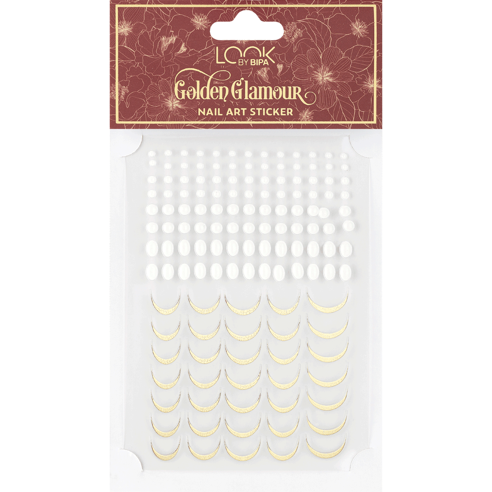 Bild: LOOK BY BIPA Golden Glamour Nail Sticker 
