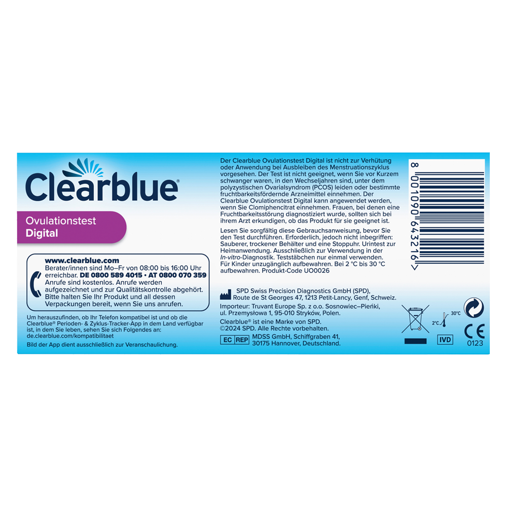 Bild: Clearblue Ovulationstest Digital 