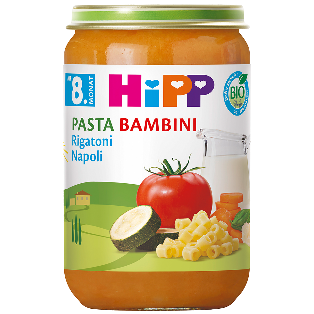 Bild: HiPP Pasta Bambini Rigatoni Napoli 